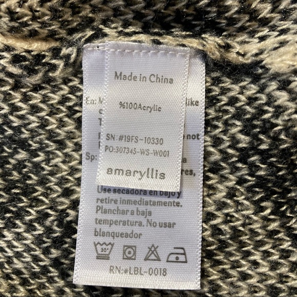 Amaryllis leopard print long knit cardigan. Plus size size 2X / 3X. Like new - Picture 6 of 6